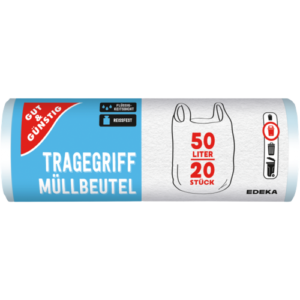 Müll Beutel mit Tragegriff 50L 20 Stück