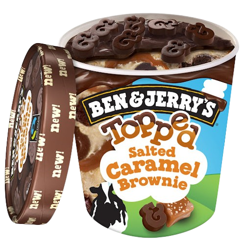 Ben & Jerry's Topped Salted Caramel Brownie 465ml